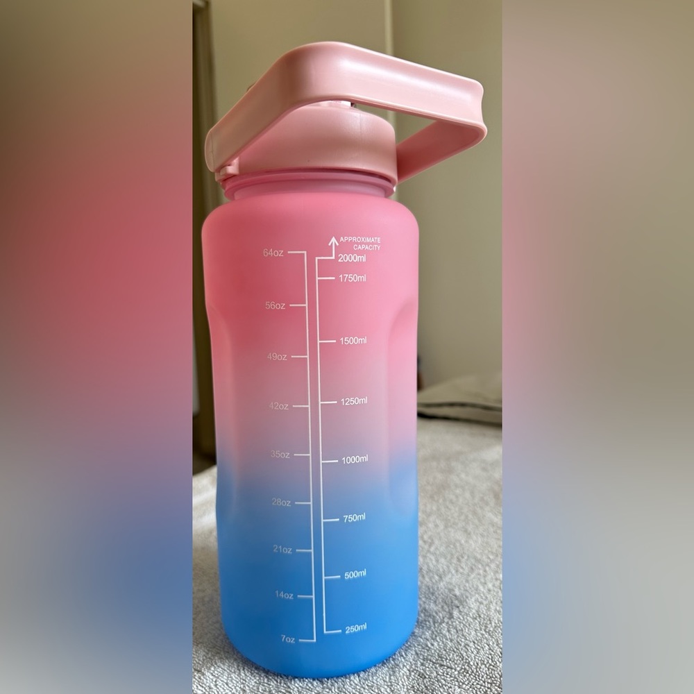 Water Bottle 64oz Motivational